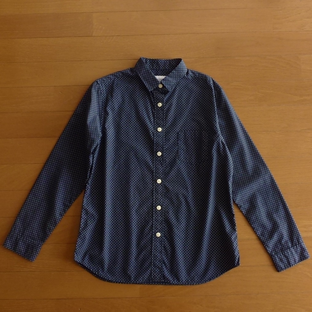 良品 THE NORTH FACE ノースフェイス ドット柄 長袖シャツ ブラウス Sサイズ 即決あり!拍卖