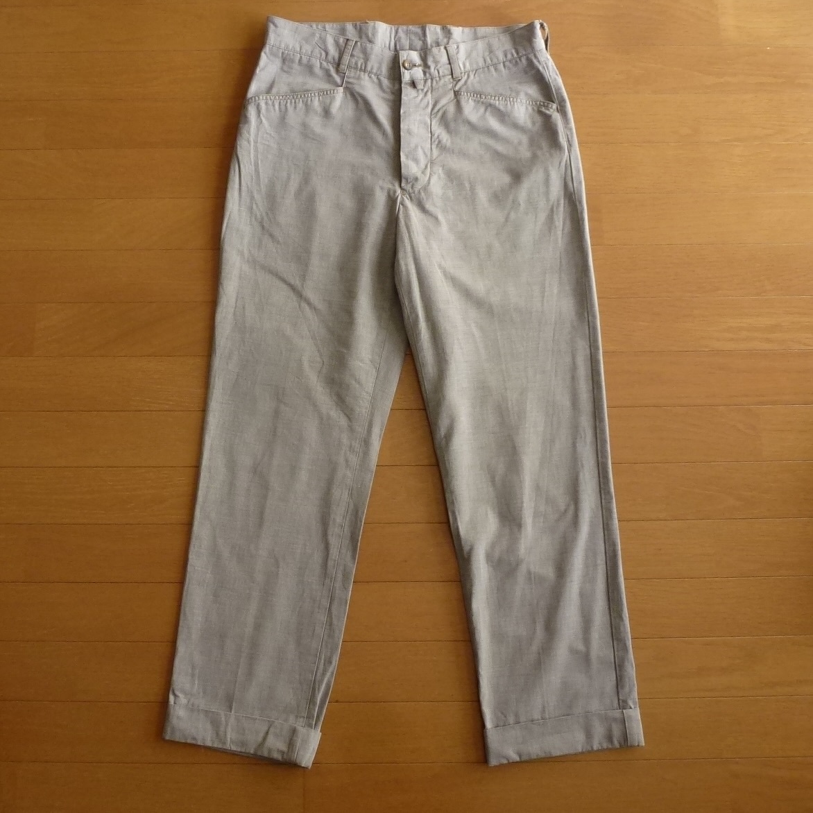 イタリア製 INCOTEX インコテックス スラックス コットン パンツ グレー 46 即決あり!拍卖