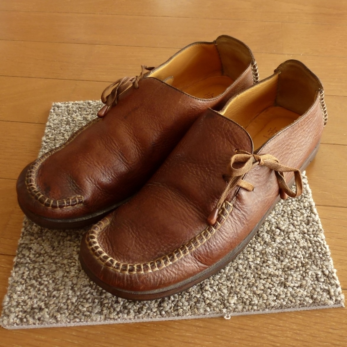 HENRY CUIR アンリー クイール レザー シューズ 23cm 即決あり!拍卖