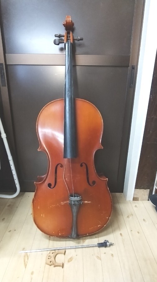 TU1-41【直接引取限定】★ジャンク★鈴木バイオリン Established 1887 in Nagoya チェロ(No.72:サイズ4/4 Anno 1988)/弦楽器/楽器拍卖