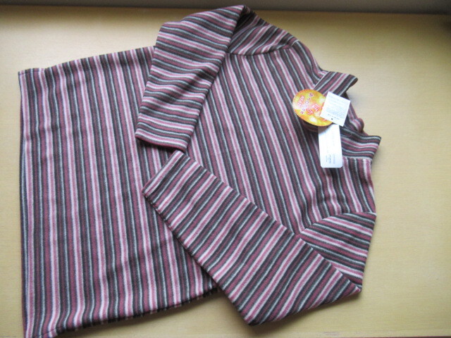 婦人長袖暖かフリースTシャツ・LL寸・1着・A209拍卖