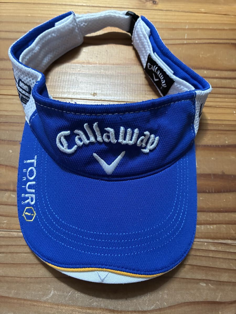 送料込み!! Caraway ゴルフサンバイザー 青 LEGACY ODYSSEY TOUR DIABLO サンバイザー  GOLF ゴルフウェア  帽子 ブルー拍卖
