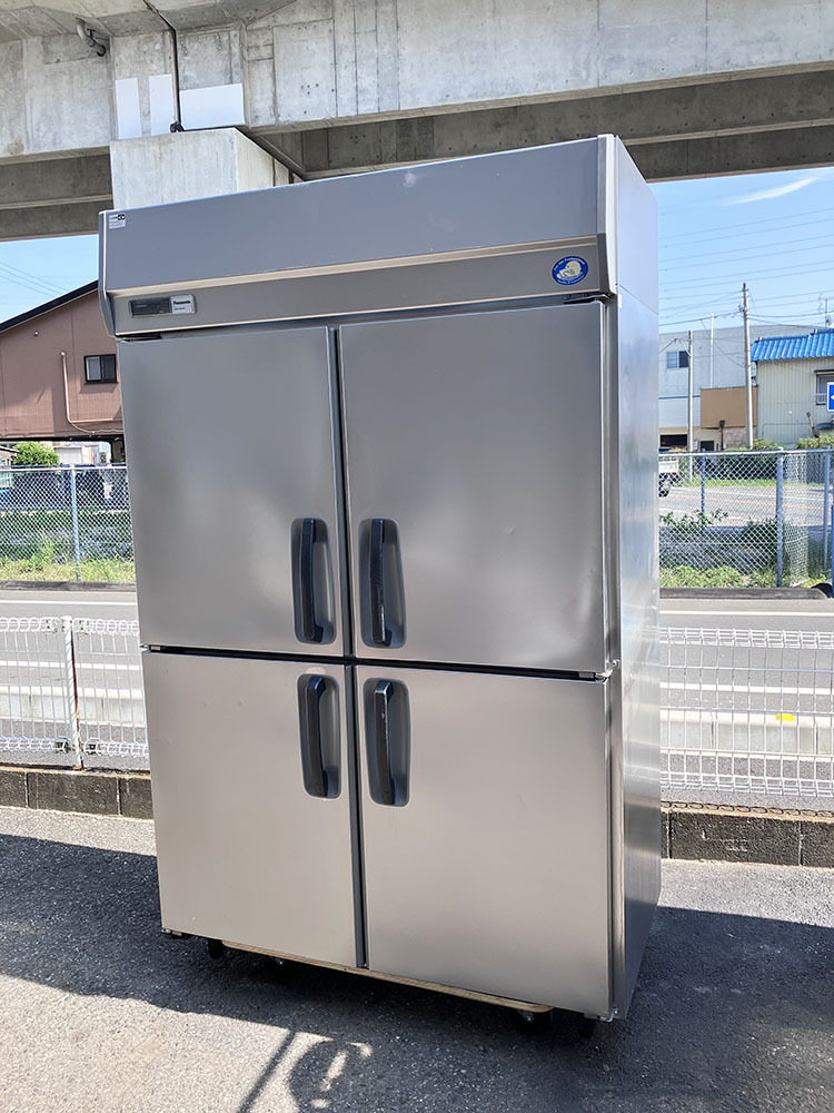 即決 2020年製 パナソニック 縦型冷蔵庫 SRR-K1261SB 100V 幅1200 奥行650 高さ1950mm 4ドア ピラーレス 厨房 業務用 中古拍卖