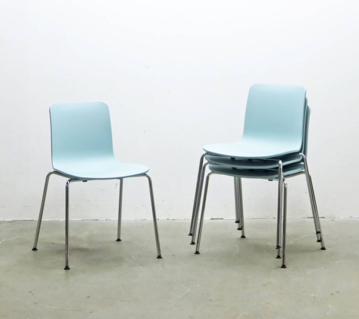 ◆vitra HAL Tube ヴィトラ ハル チューブ ダイニングチェア ジャスパー モリソン スタッキング 1脚/店舗什器オフィス/PHK07046◆拍卖