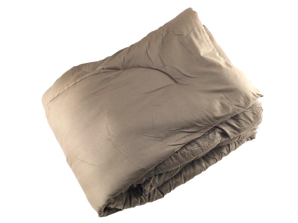 2層構造あたたか掛け布団 吸湿発熱中わた入り 収納袋付き 保湿保温 シングル 幅150x210cm ココアブラウン 冬拍卖