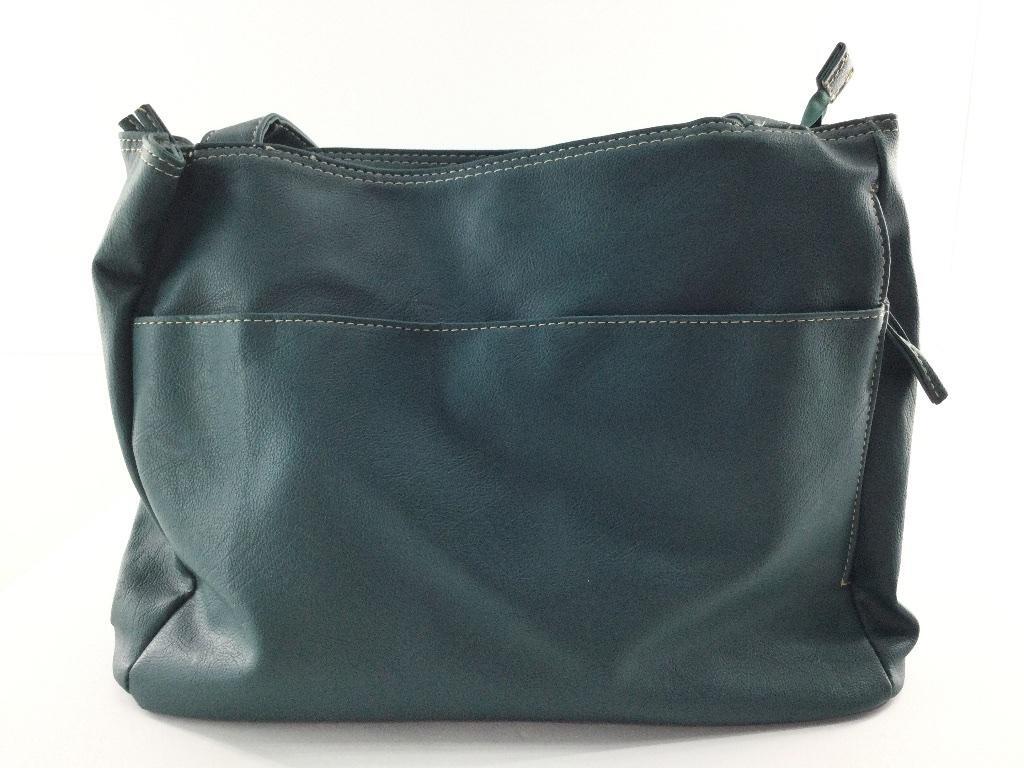 10ポケットトートバッグ GeeRA シンプル A4対応 ブルーグリーン拍卖