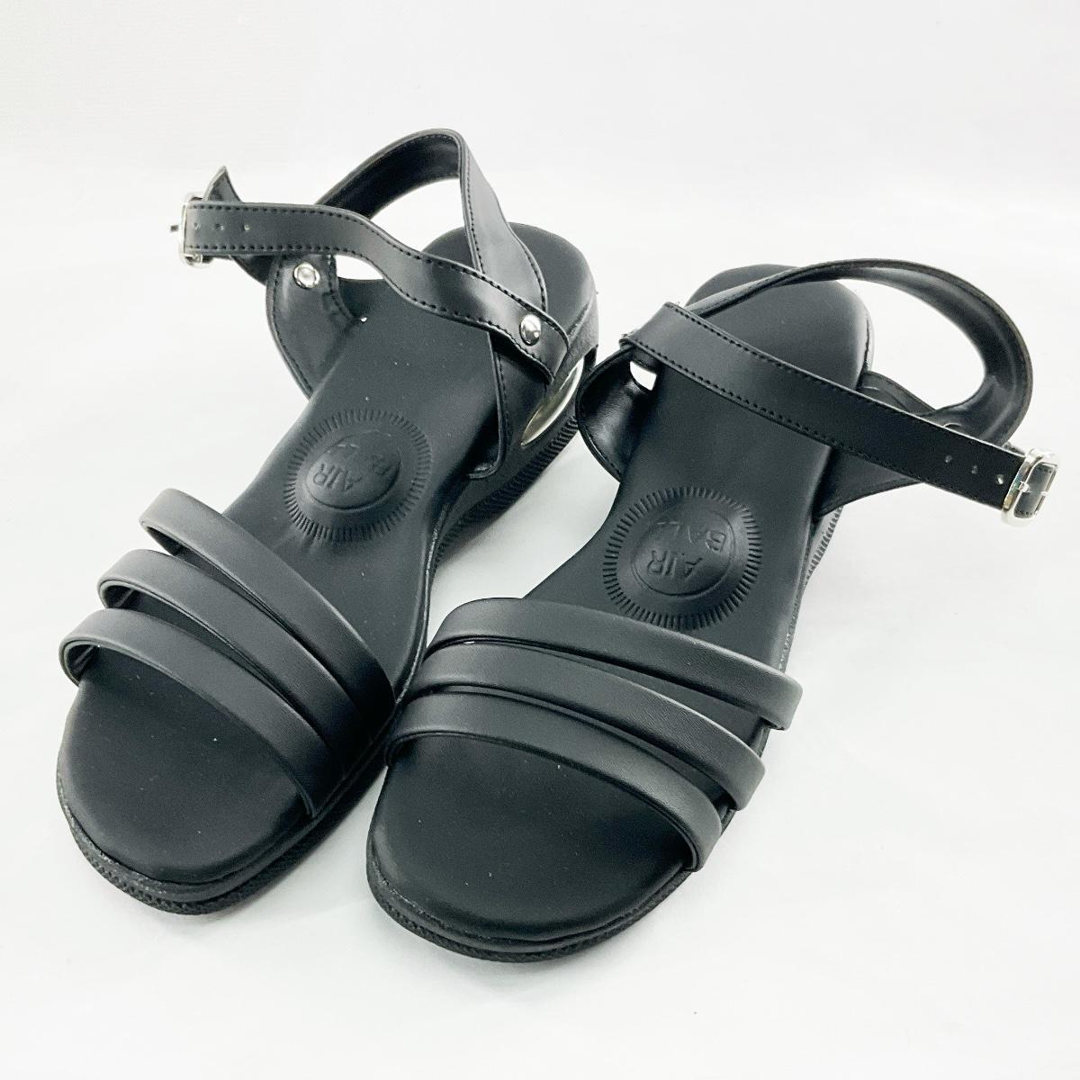 訳あり エアーソールサンダル エアーボール ナースサンダル 看護師 介護士 オフィス LL 24.0~24.5cm ブラック拍卖