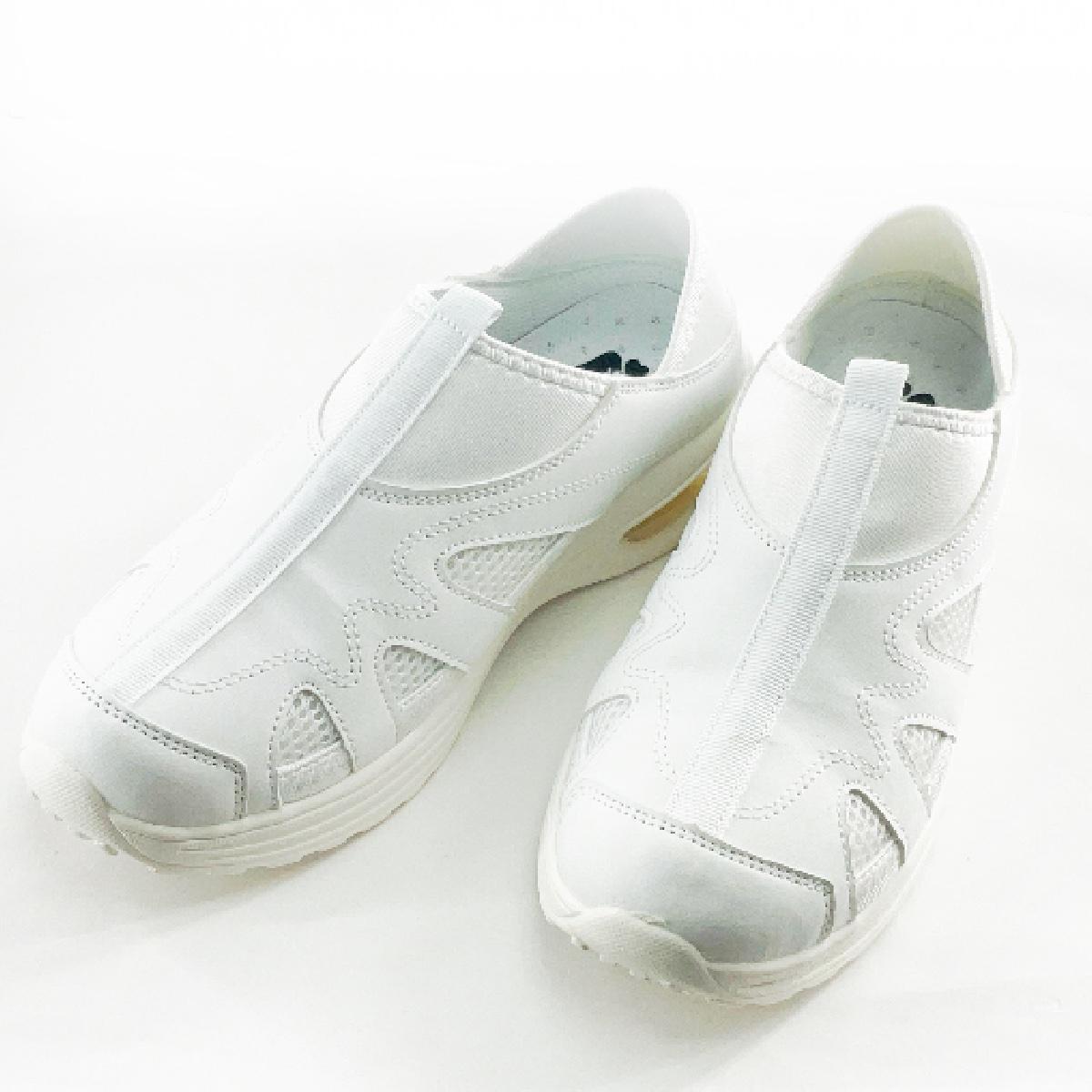 スポーツフィット 2WAYエアシューズ エアソール 看護師 介護士 L 24.0~24.5cm ホワイト拍卖