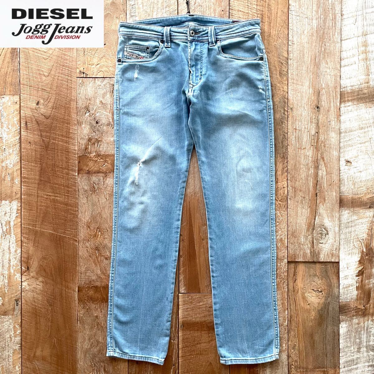DIESEL ディーゼル THAVAR ダメージ加工 ジョグジーンズ スウェット デニム パンツ 28拍卖