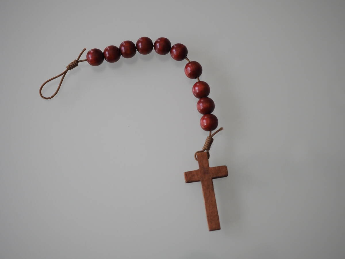 【木製】ミニクロス 十字架 ストラップ イタリア土産拍卖
