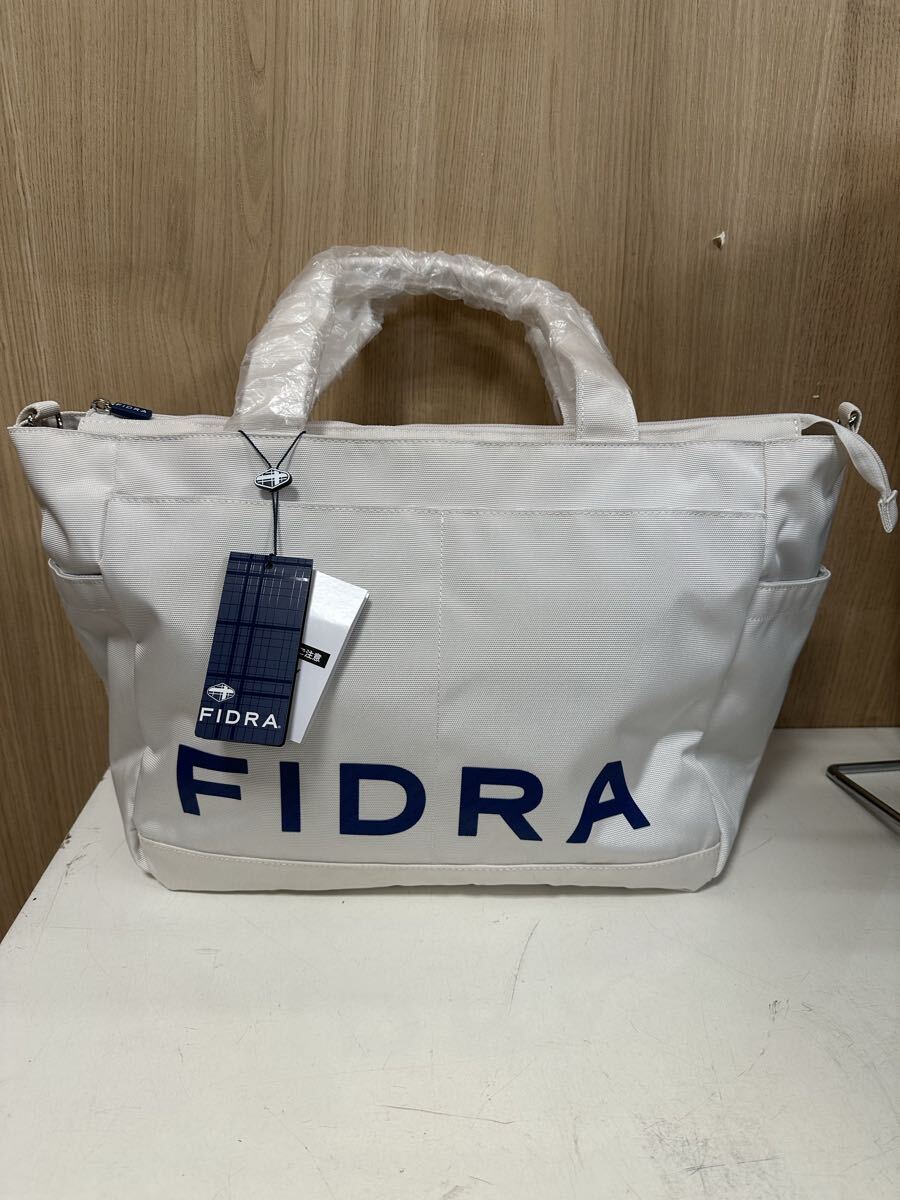 Y09024 FIDRA フィドラ ゴルフ トート ショルダー バッグ ホワイト 未使用品 拍卖
