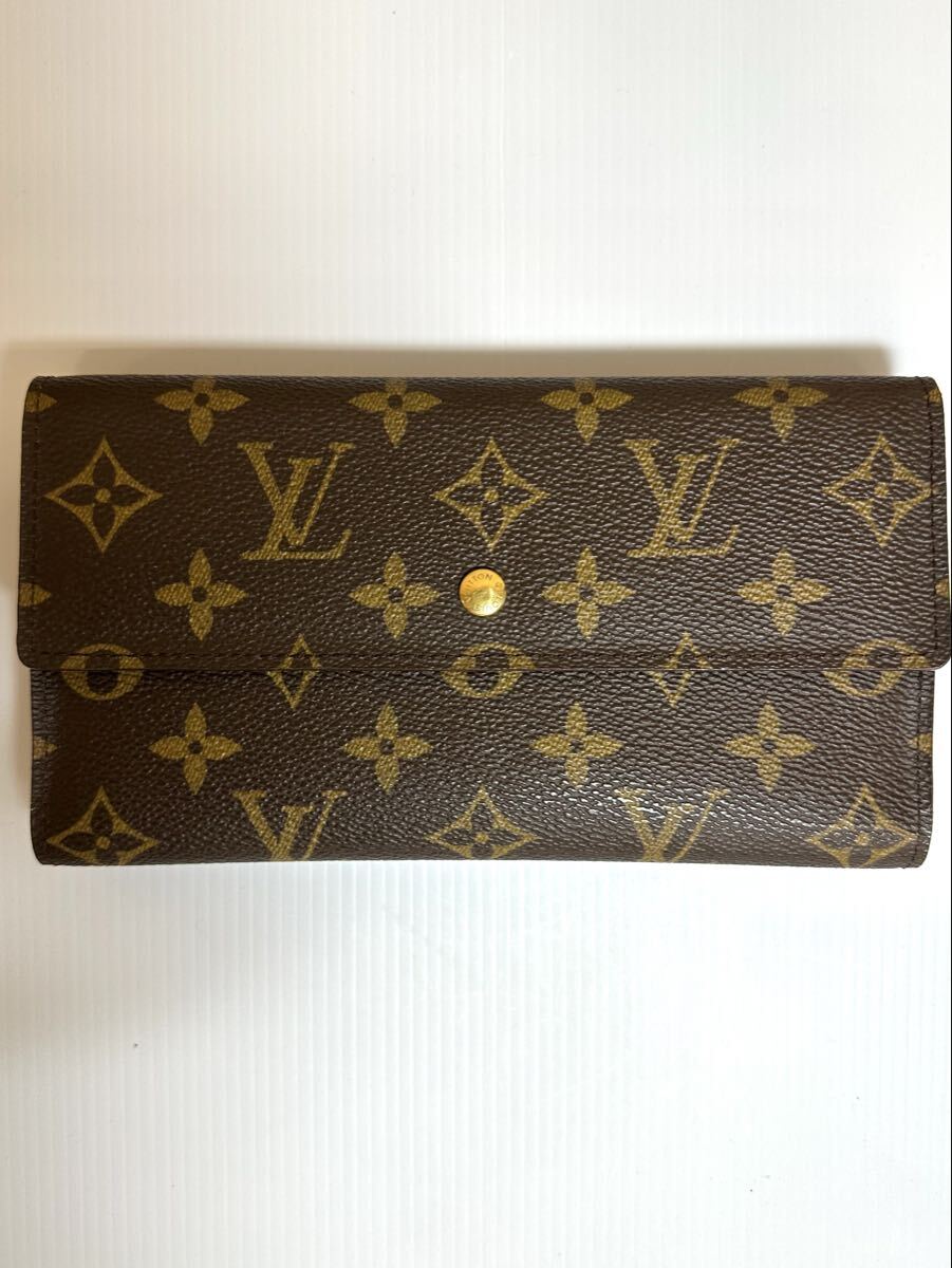 Y09017 LOUIS VUITTON ルイヴィトン モノグラム ポルトトレゾール インターナショナル 長財布拍卖