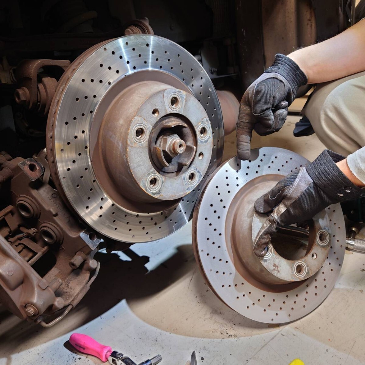 ブレーキローター 2枚分 研磨いたします拍卖