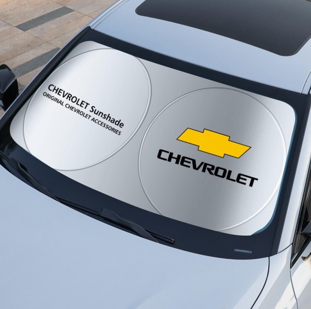 ★激レア★シボレー ロゴ フロントサンシェード 車用サンシェード 日よけ フロントカバー ガラスカバー★折りたたみ式★収納袋付★拍卖