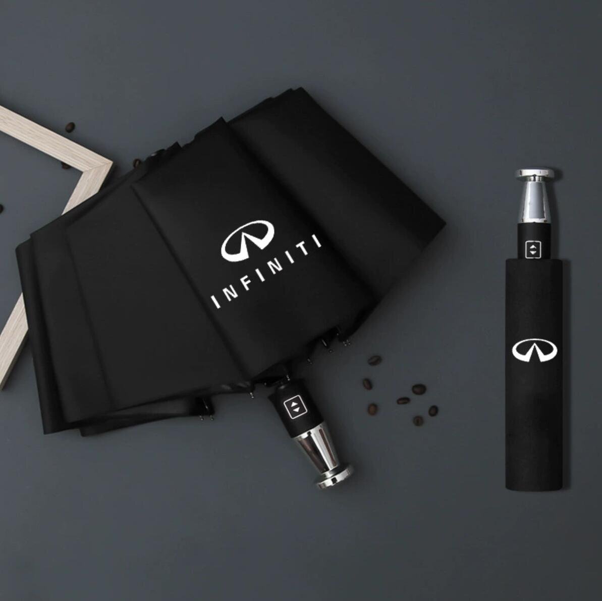 ★新品★インフィニティ★晴雨兼用 折りたたみ特大強化厚傘 傘 アンブレラ 日傘 全自動リバースカー拍卖