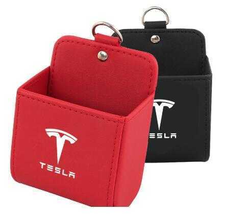 テスラ TESLA 携帯収納箱 小物入れ 収納用品 車載用 壁掛け 隙間収納 車の収納バッグ 車内 荷物収納 収納ポケット 2色選択可拍卖
