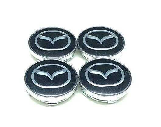 送料無料!マツダ ホイールセンターキャップ ハブキャップ ホイールカバー センターキャップ バッジ エンブレムステッカー 60mm 4個セット拍卖