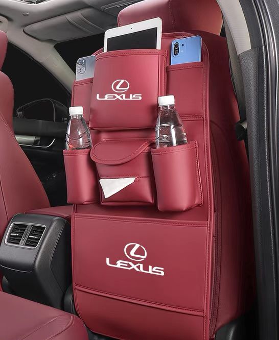 レクサス LEXUS レザー素材 ティッシュカバー シートバックポケット 収納 小物入 スマホ 収納袋 物置袋 キックガード カバー ガード マット拍卖