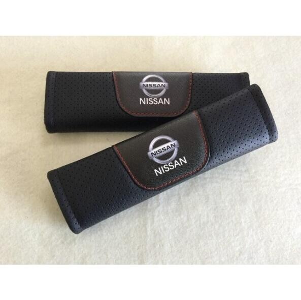 新作 日産 ニッサン NISSAN 専用 高級 シートベルトパッド 本革 シートベルトカバー 2枚セット 高級感&快適性アップ LOGO 付 3色選択可拍卖