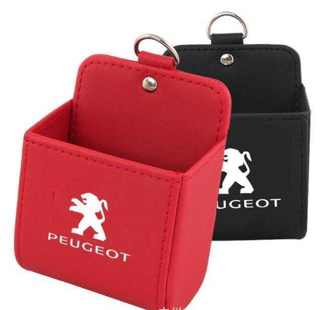 プジョー Peugeot 携帯収納箱 小物入れ 収納用品 車載用 壁掛け 隙間収納 車の収納バッグ 車内 荷物収納 収納ポケット 2色選択可拍卖