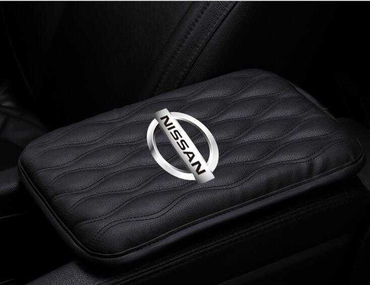 ★新品★日産 ニッサン NISSAN 用 アームレストカバーレザー カバー アクセサリー アームレストカバー★ブラック★拍卖