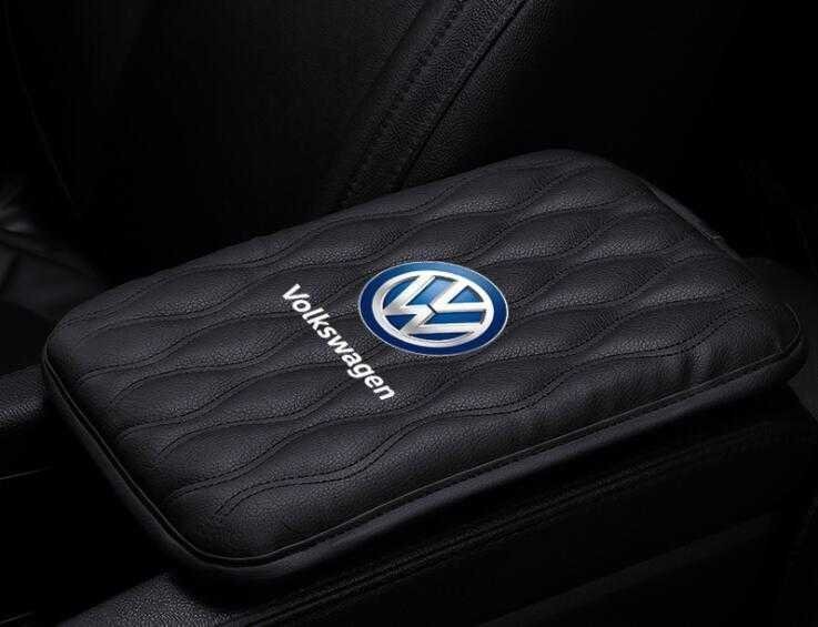 ★新品★フォルクスワーゲン 用 アームレストカバーレザー カバー アクセサリー アームレストカバー★ブラック★拍卖