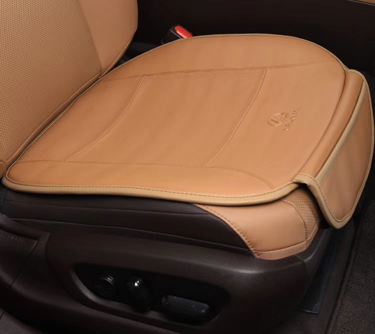 【1P】 ナッパ革 レクサス 5D立体ロゴ シートクッション 座面クッション LS/LC/UX/NX/RX/RCF/ISF/IS/GS/ES/LX/SC 座布団拍卖