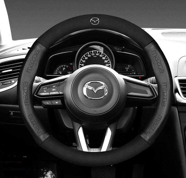 ★激レア★マツダ★ハンドルカバー★高級革★ステアリングカバー★運動型★2色選択可拍卖