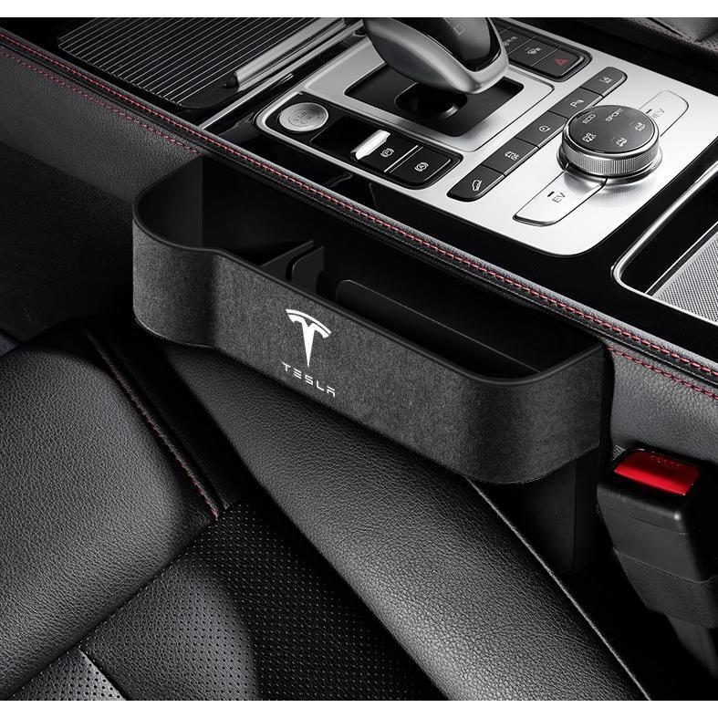 テスラ 車シートサイドポケット収納ギャップ 収納ボックス 2個入り 6色選択可 シートポケット 差し込みタイプ 車隙間収納 スエード素材拍卖