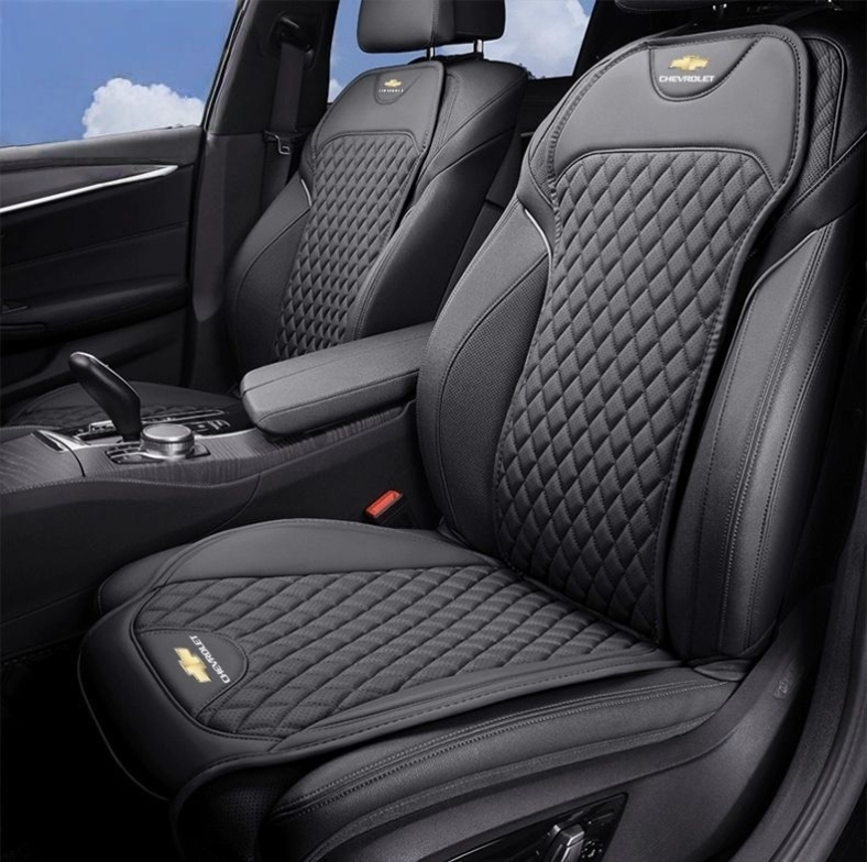 新作 シボレー 車用シートカバーセット シートクッション ナッパ革+記憶綿 前座席用座布団1枚+座席の背もたれ1枚★5色選択★拍卖
