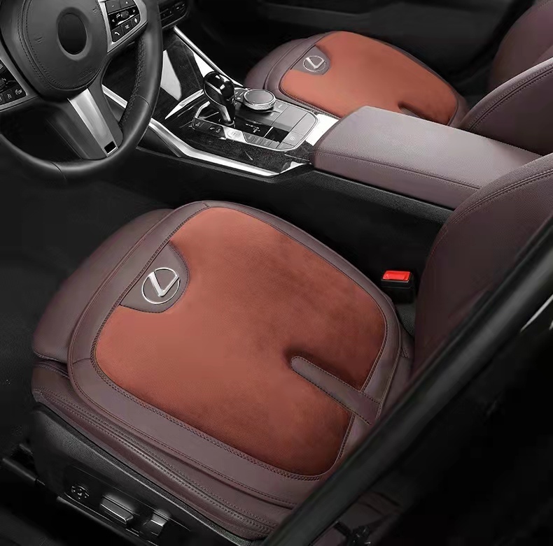 レクサス LS/LC/UX/NX/RX/RC/IS/GS/ES/LX/SC 車用 シートクッション フランネル 座布団 3D立体形状 シートクッション 座面クッション 2個拍卖