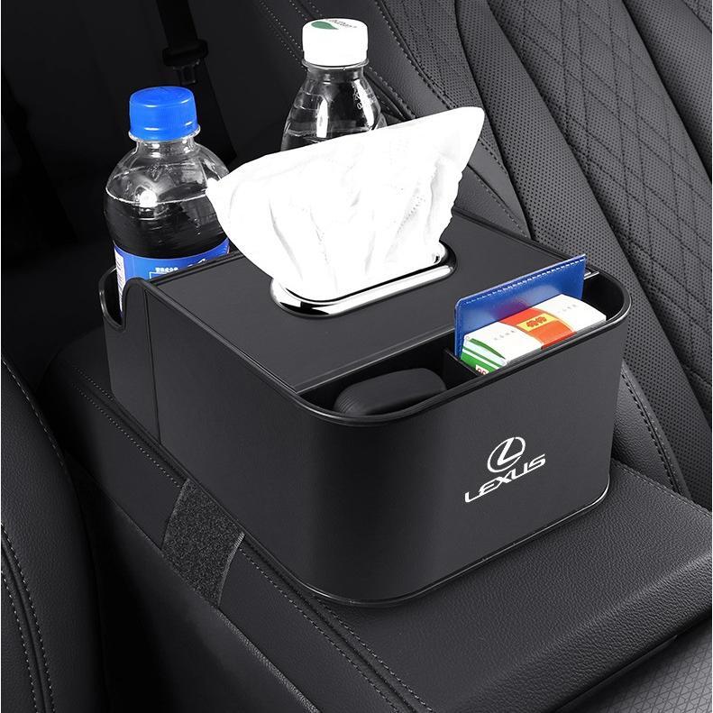 レクサス 車用アームレスト収納ボックス 車内収納ボックス ドリンクホルダー付き肘置き 車ティッシュボックス収納 肘おき 小物入れ拍卖