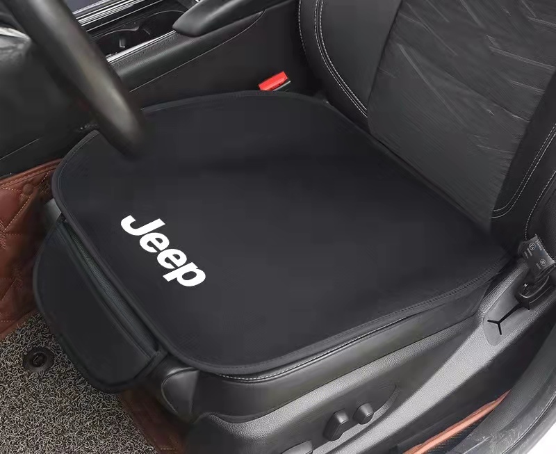 新作 ジープ JEEP 用 シートカバーセット 前座席用2枚 座布団滑り止め シートクッション 座面クッション 通気性抜群 車内おしゃれアップ拍卖