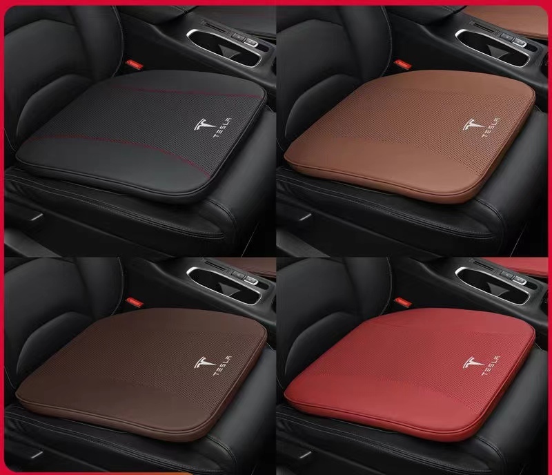 テスラ TESLA 車用 シートカバーセット 前座席用2枚 座布団滑り止め シートクッション 低反発 クッション 滑り止め 5色選択可拍卖