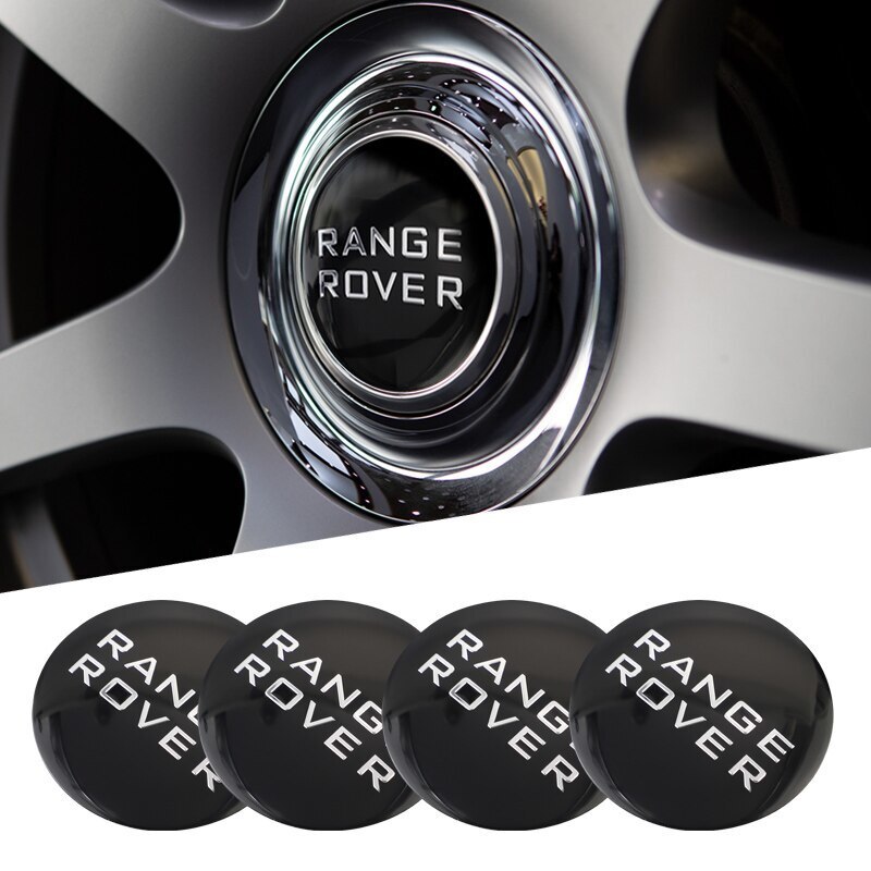 ランドローバー レンジローバー ホイールキャップステッカー バッジ センターキャップシール ブラック 56mm拍卖