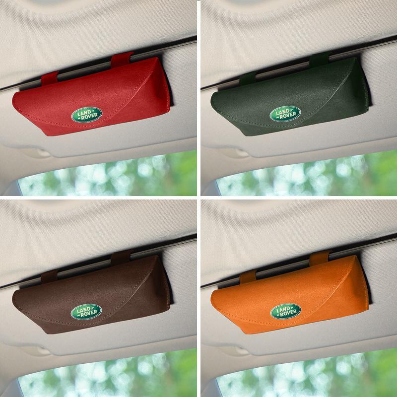ランドローバー サングラス収納 メガネボックス メガネケース サングラスクリップ収納ケース サンバイザー 手触りいい アルカンターラ素材拍卖