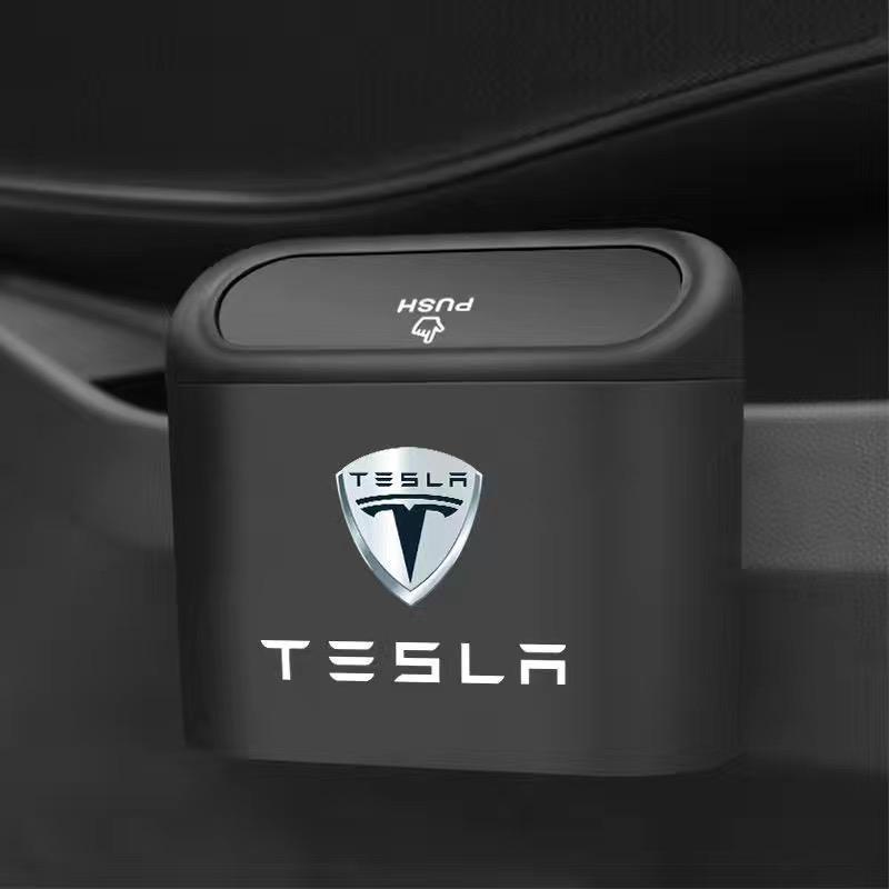 テスラ TESLA 車用ゴミ箱 小型 ごみ箱 引っ掛け式 ダストボックス 収納ケース プラスチック 蓋付き 防水 倒れない拍卖