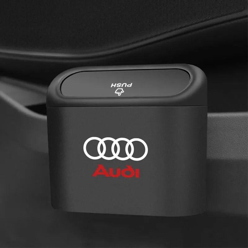 アウディ 車用ゴミ箱 小型 ごみ箱 引っ掛け式 ダストボックス 収納ケース プラスチック 蓋付き 防水 倒れない拍卖