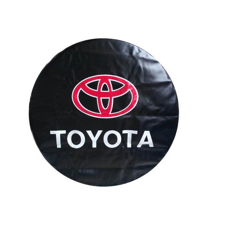 トヨタ 車用スペアタイヤカバー 防水防塵保護カバー 14インチ 15インチ 16インチ 17インチ 耐用 PVC 収納バッグソフトケースプロテクター拍卖