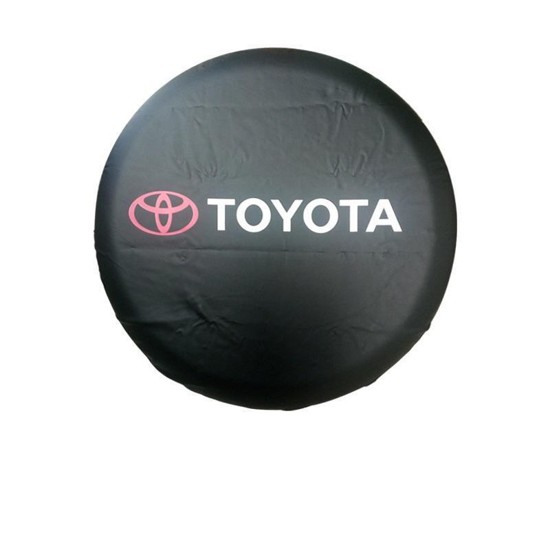 トヨタ 車用スペアタイヤカバー ブラック 防水防塵保護カバー 15インチ 16インチ 17インチ 耐用 PVC 収納バッグソフトケースプロテクター拍卖