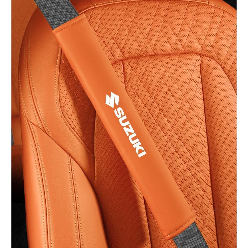 スズキ シートベルトパッド 安全ベルトパッド ショルダーパッド レザー 運転疲労を軽減し 快適 保護 2枚セット拍卖