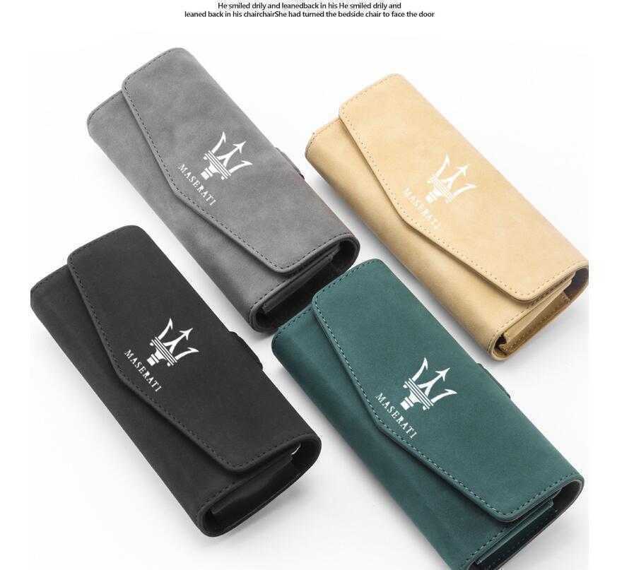 マセラティ 車載 メガネ ホルダー ボックス サングラス 収納 ケース メガネボックス メガネケース サングラスホルダー 取付簡単 4色選択拍卖