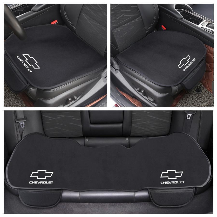 ◆シボレー CHEVROLET◆車用 シートクッション シートカバー 前座席用2枚+後部座席用1枚 フランネルの表面 滑り止め 座布団 低反発拍卖