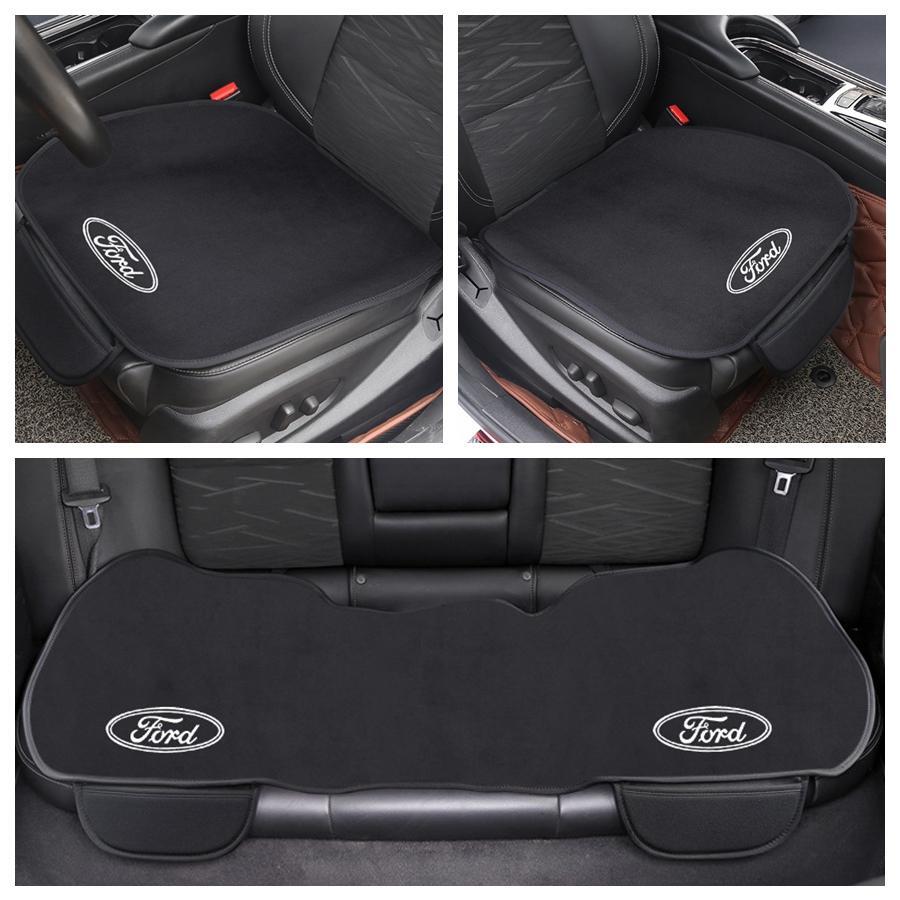◆フォード FORD◆車用 シートクッション シートカバー 前座席用2枚+後部座席用1枚 フランネルの表面 滑り止め 座布団 低反発 拍卖