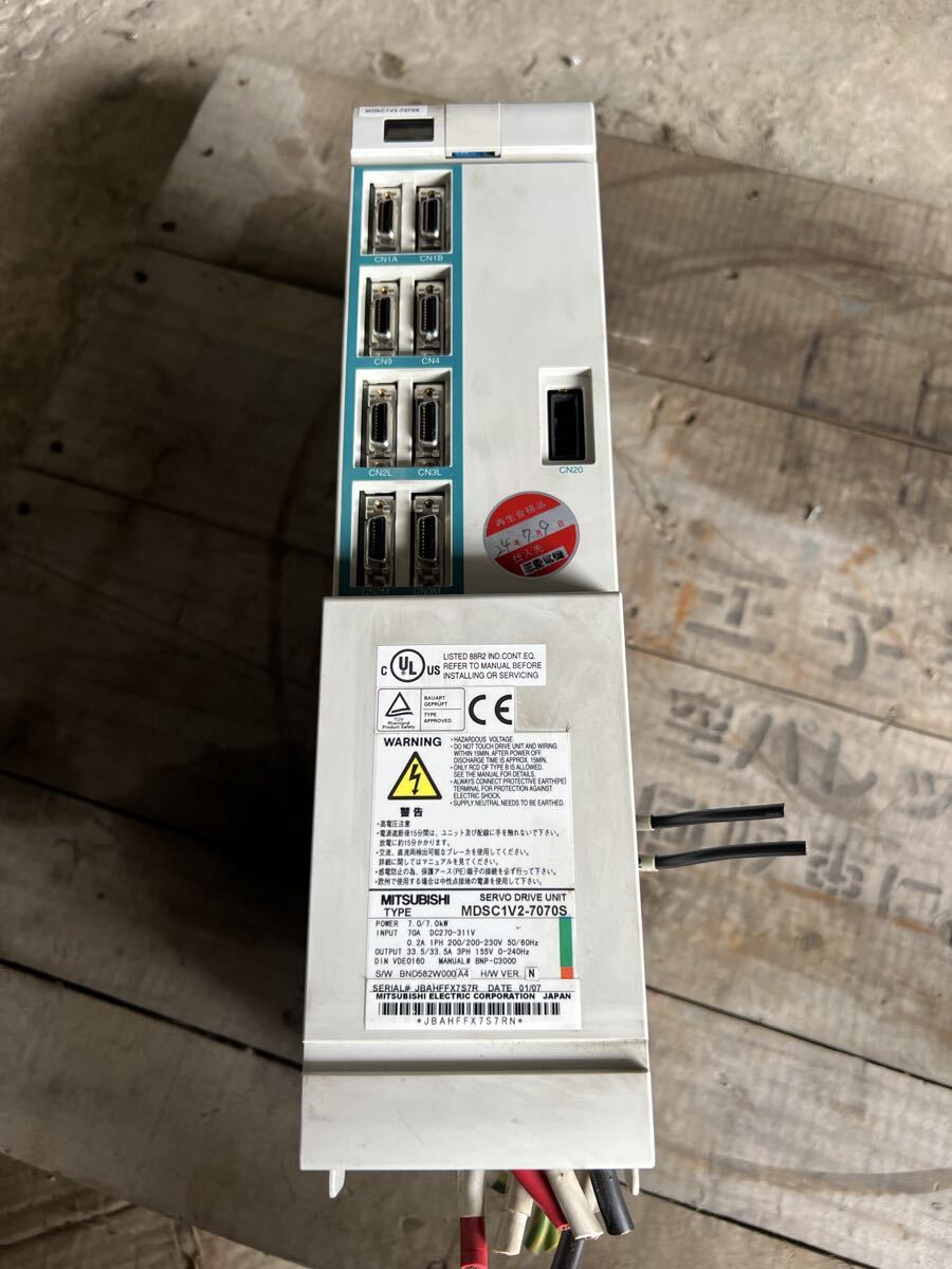 MITSUBISHI 三菱電機 サーボアンプ MDS-C1-V2-7070S拍卖