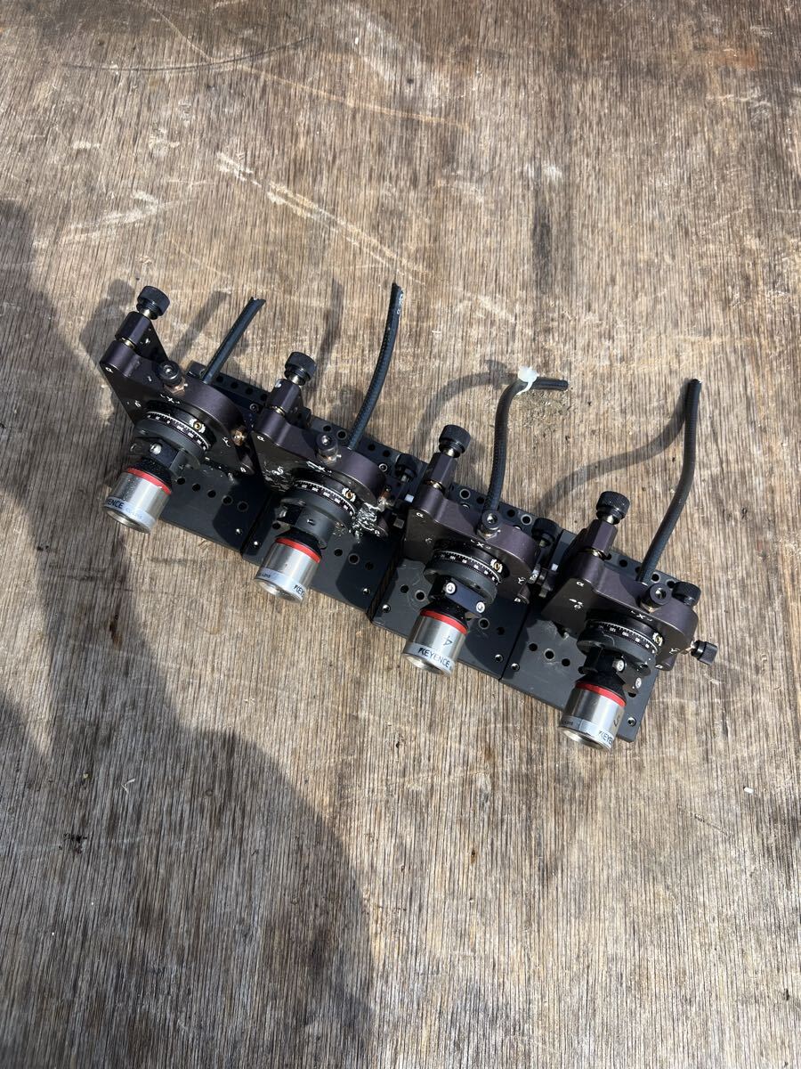 断線ありKEYENCE キーエンス CL-L015 マルチカラーレーザ同軸変位計 光学ユニット・ヘッド - クアッドタイプ 4台セット拍卖