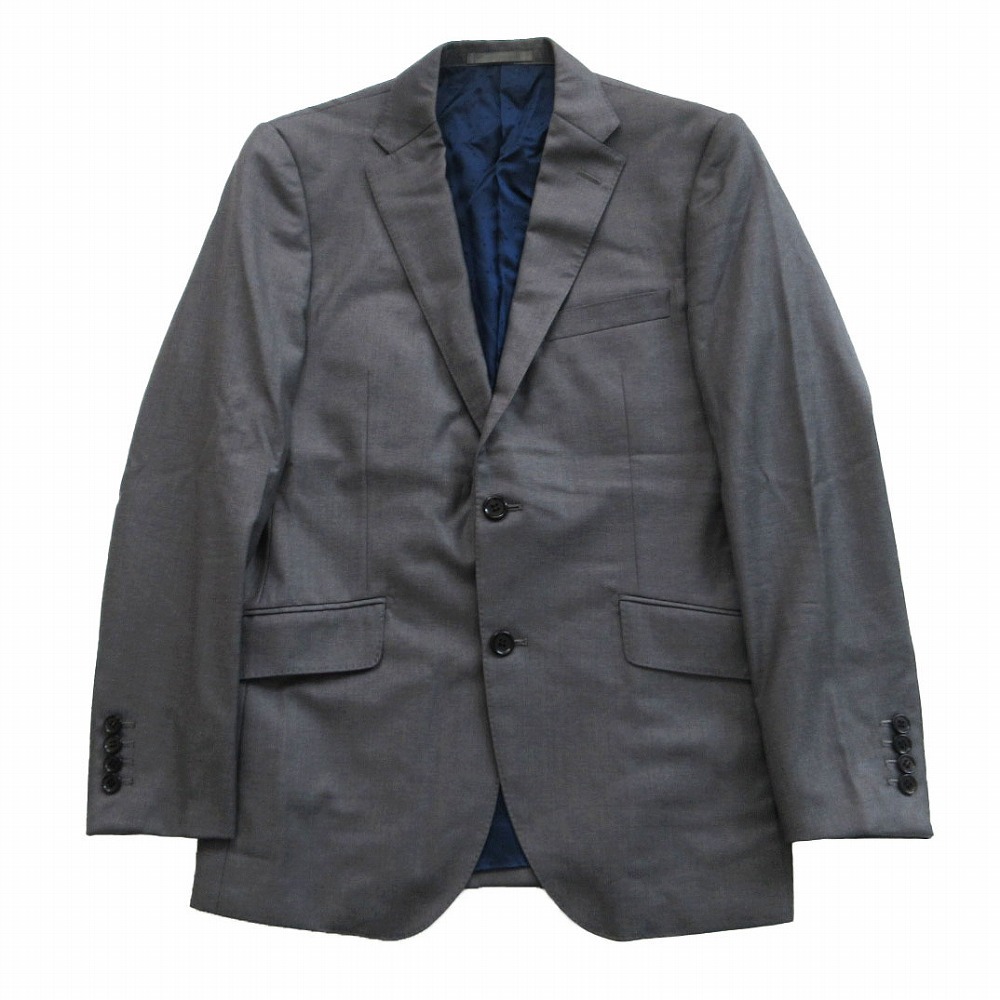 KATHARINE HAMNETT LONDON キャサリンハムネットロンドン DORMEUIL AMADEUS365 テーラードジャケット 2B グレー M メンズ 【中古】拍卖