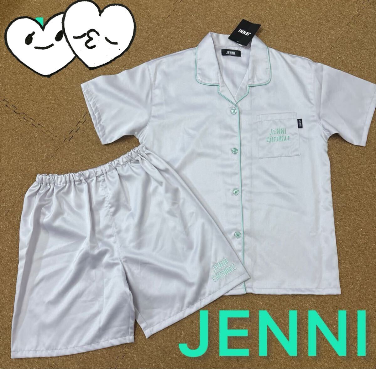 新品未使用タグ付き150サイズ 半袖パジャマ シャツパジャマ JENNI パープル拍卖