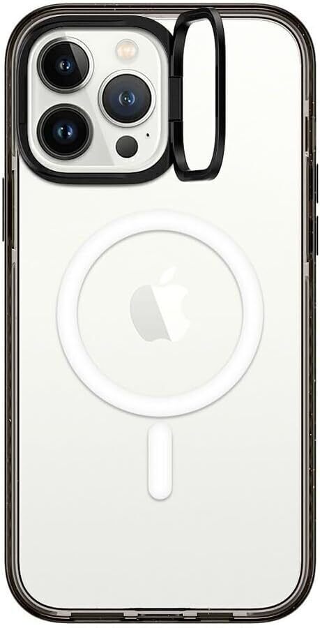 送料無料 CASETiFY インパクトリングスタンド MagSafe対応 iPhone13 Pro Max ケース MIL規格準拠 3x MIL-STD-810G クリアブラック 新品拍卖