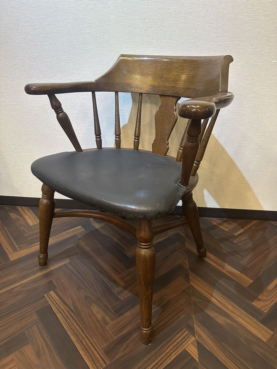 KASHIWA 柏木工 ダイニングチェア Oscar Getz 椅子 木製 ウィンザーチェア レトロ アームチェア拍卖